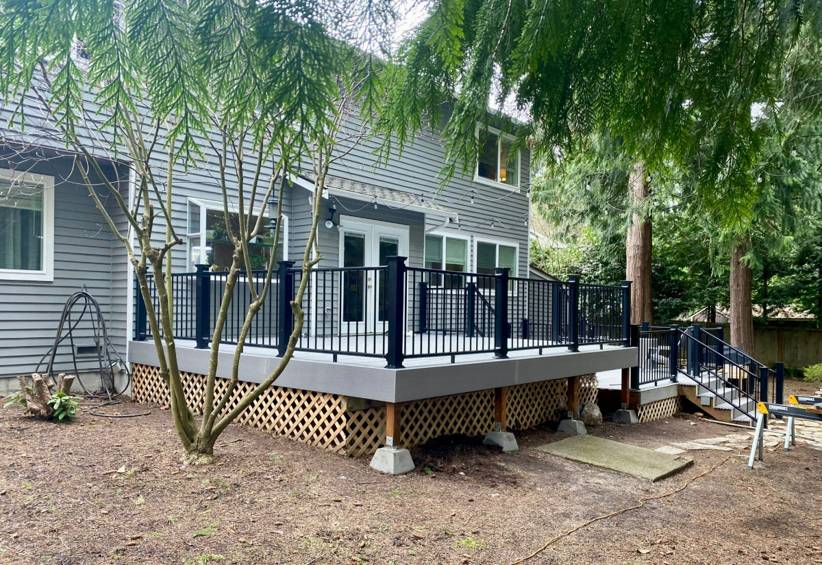 Backyard Deck and Railing