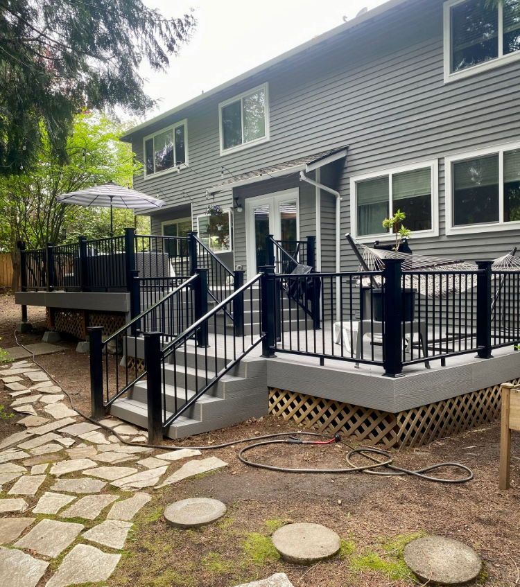 Backyard Deck and Railing