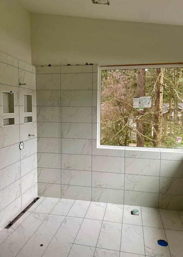 Tilework for Bathroom Remodel